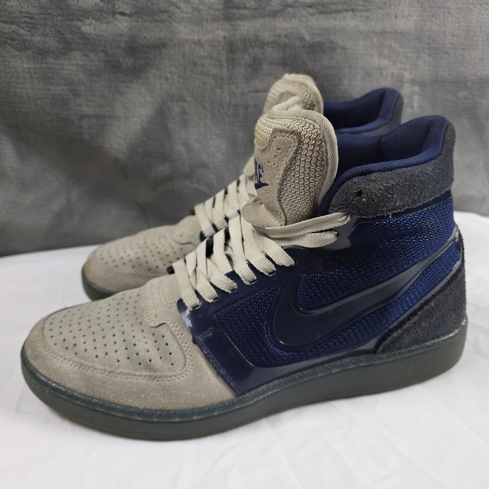 Nike Trainer Clean Sweep Premium Gamma Grey/Mid Navy Men's Size 9.5 US Good...
